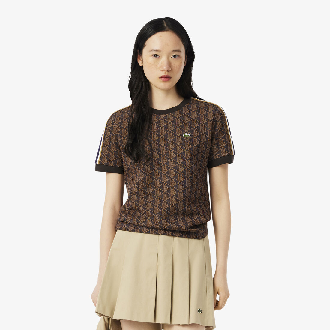 Slim Fit Monogram Jacquard T-shirt