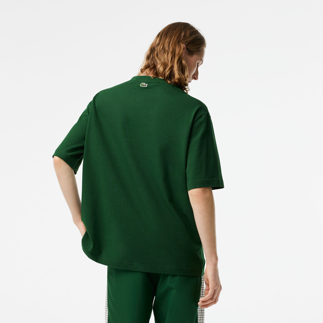 تيشيرت لاكوست تنس بطبعة وقصة فضفاضة للرجال تيشيرت لاكوست تنس بطبعة وقصة فضفاضة للرجال