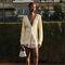 Tennis Court Jacquard Long Cardigan Tennis Court Jacquard Long Cardigan