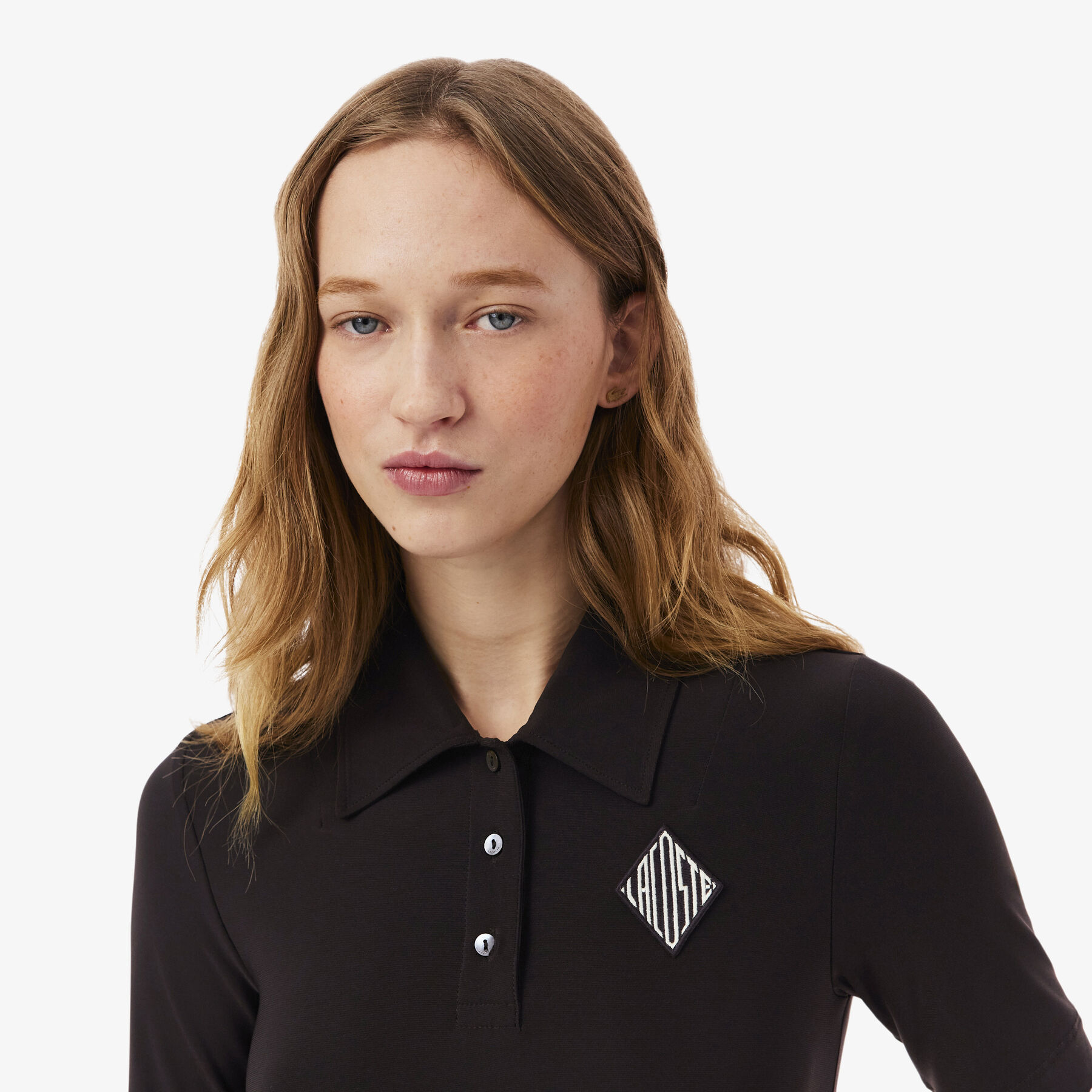 lacoste slim fit embroidered polo shirt