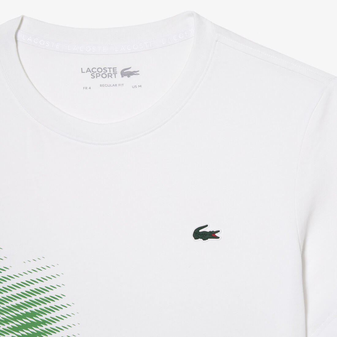 Men's Lacoste Sport Regular Fit T-shirt with Contrast Branding Men's Lacoste Sport Regular Fit T-shirt with Contrast Branding