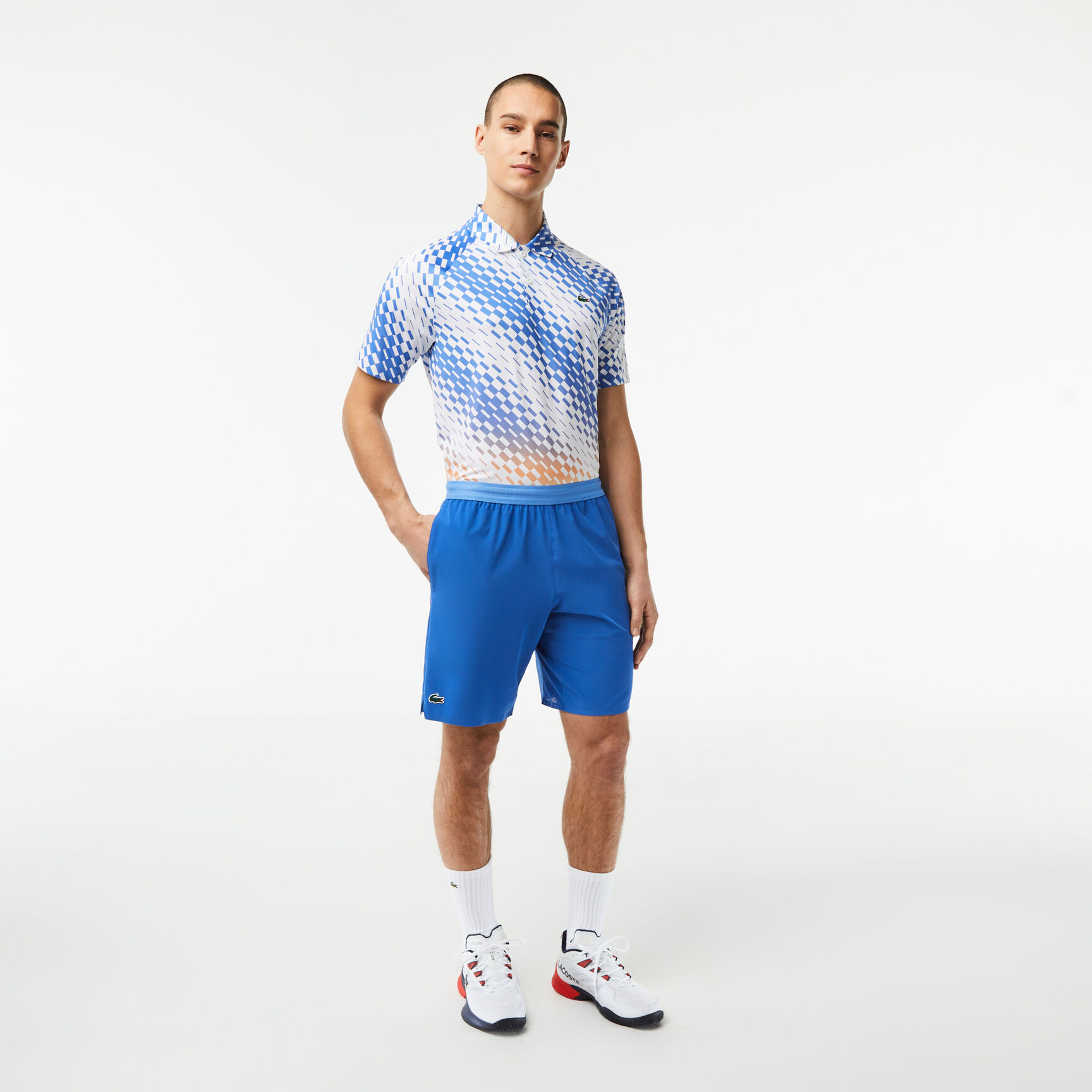 شورت تفتا للرجال مجموعة Lacoste Tennis x Novak Djokovic