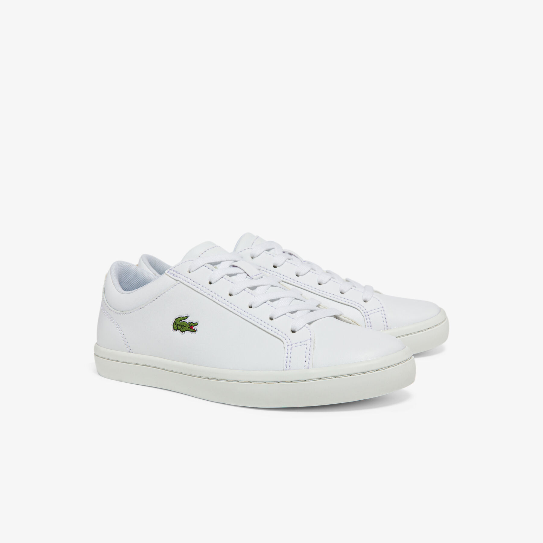 Women's Straightset Leather Trainers lacoste women s straightset leather trainers