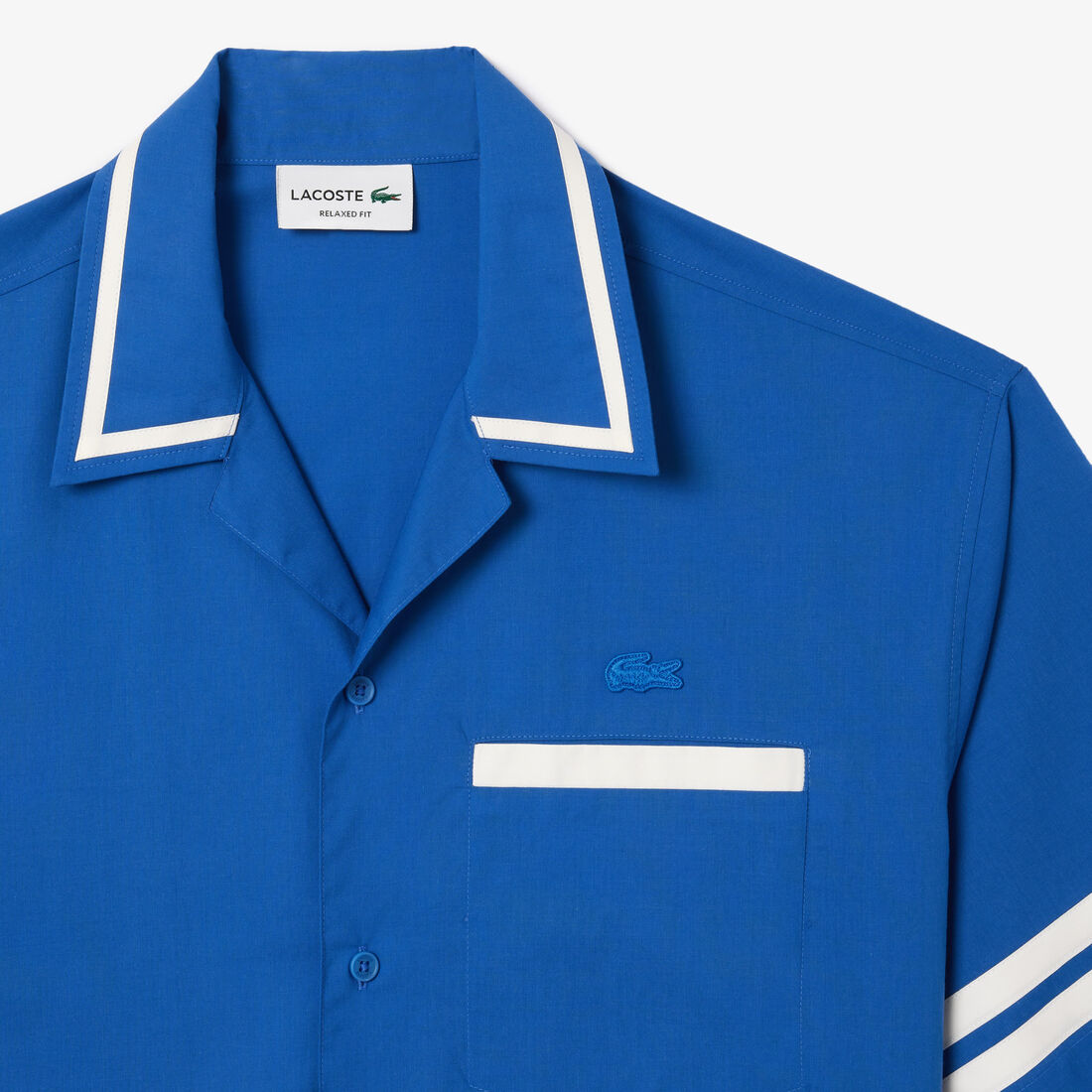 قميص لاكوست قطني طويل بطبعة خلفية قميص لاكوست قطني طويل بطبعة خلفية