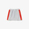 lacoste girls  piped elasticised colourblock fleece skirt