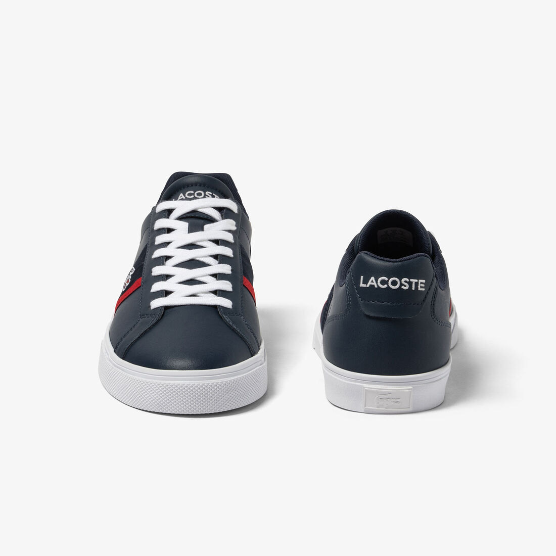 Men's Lacoste Lerond Pro Leather Tricolour Trainers Men's Lacoste Lerond Pro Leather Tricolour Trainers