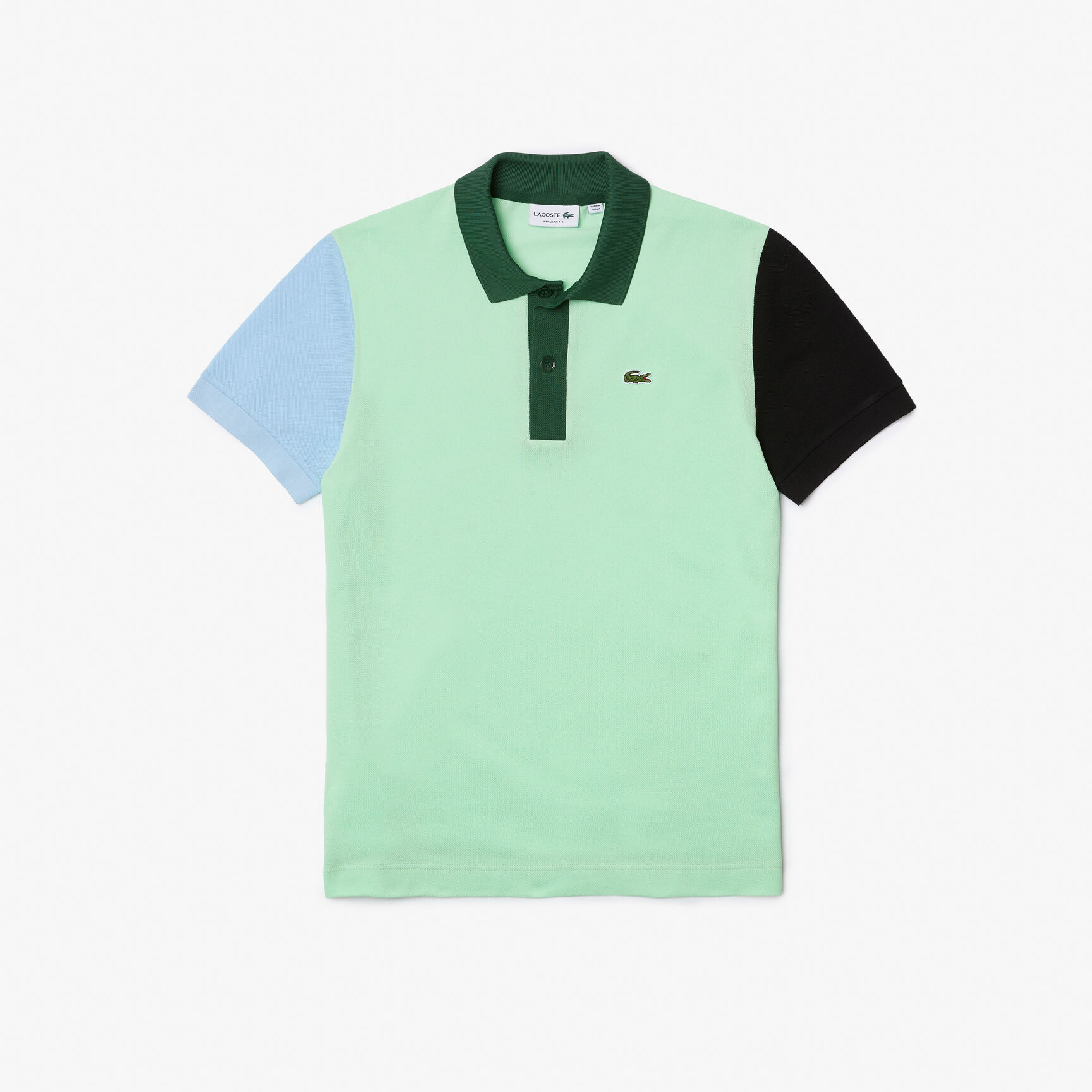 Men's Lacoste Regular Fit Color-block Cotton Petit Piqué Polo Shirt Men's Lacoste Regular Fit Color-block Cotton Petit Piqué Polo Shirt