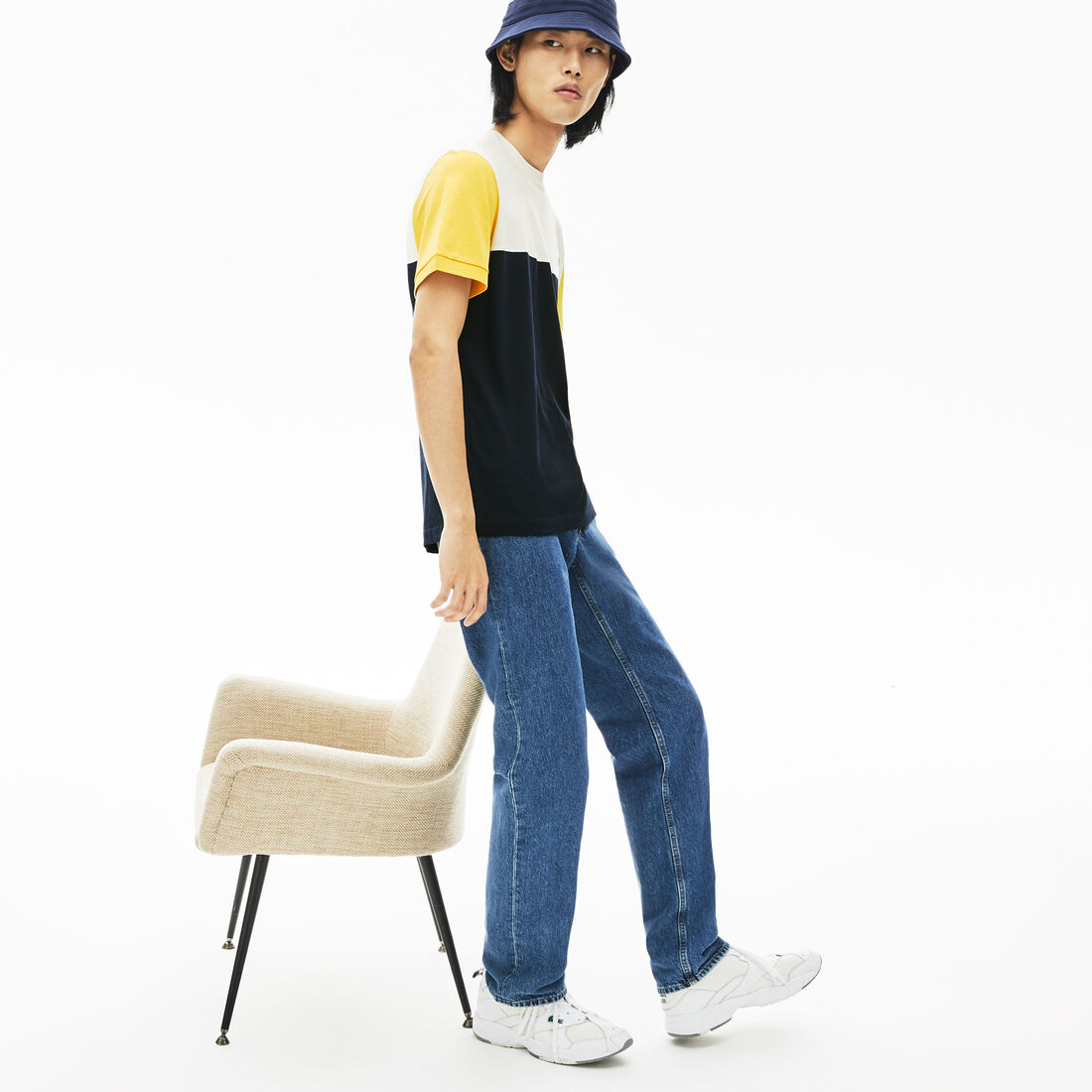 Men's Cotton Colourblock Crew Neck T-shirt Men's Cotton Colourblock Crew Neck T-shirt