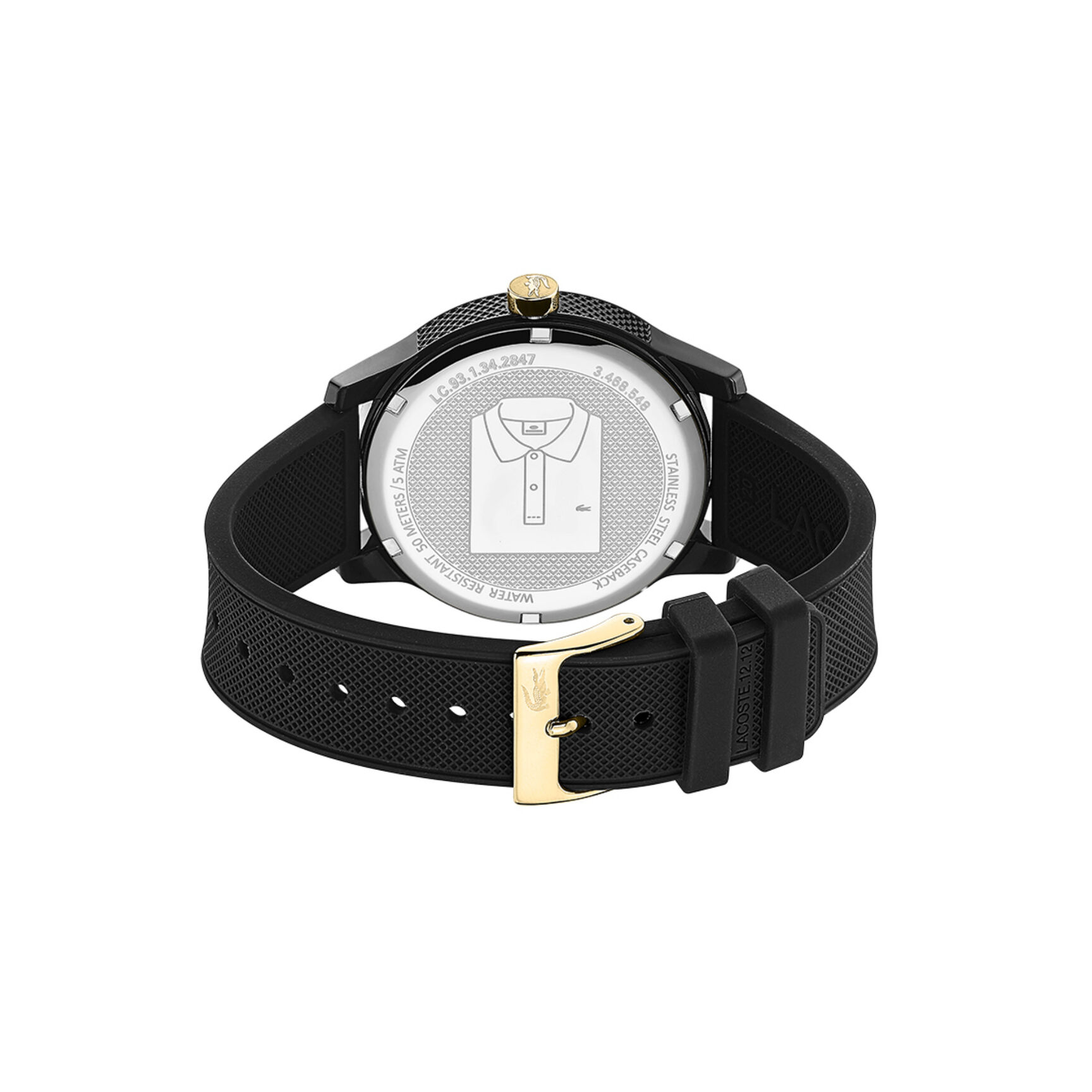 Lacoste Lacoste.12.12 Mens Black Dial Watch