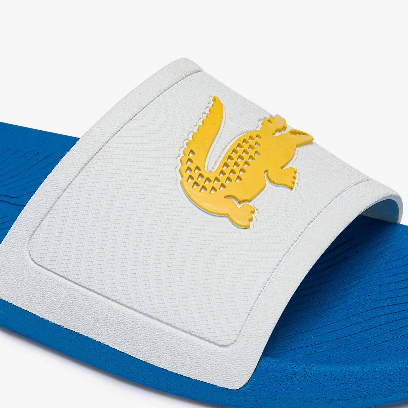 حذاء مفتوح بنعل خامات صناعية وشعار التمساح بلون مغاير للرجال مجموعة Croco