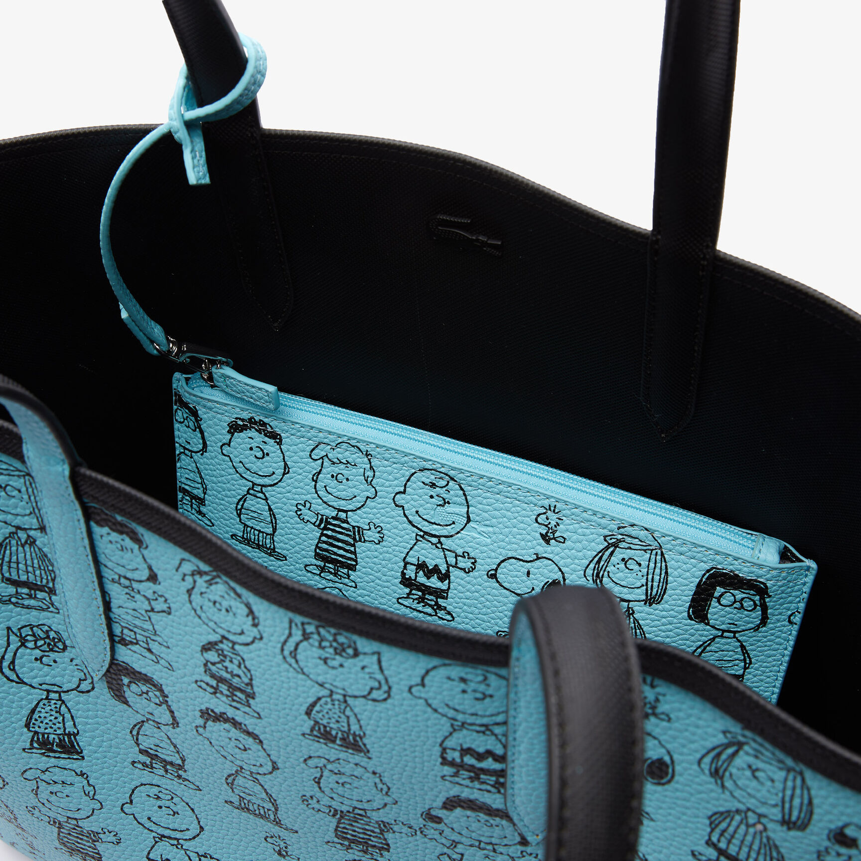 حقيبة تسوق كبيرة للنساء من Lacoste x Peanuts بسحاب