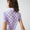 women s lacoste live checkerboard pattern cotton piqu  polo dress