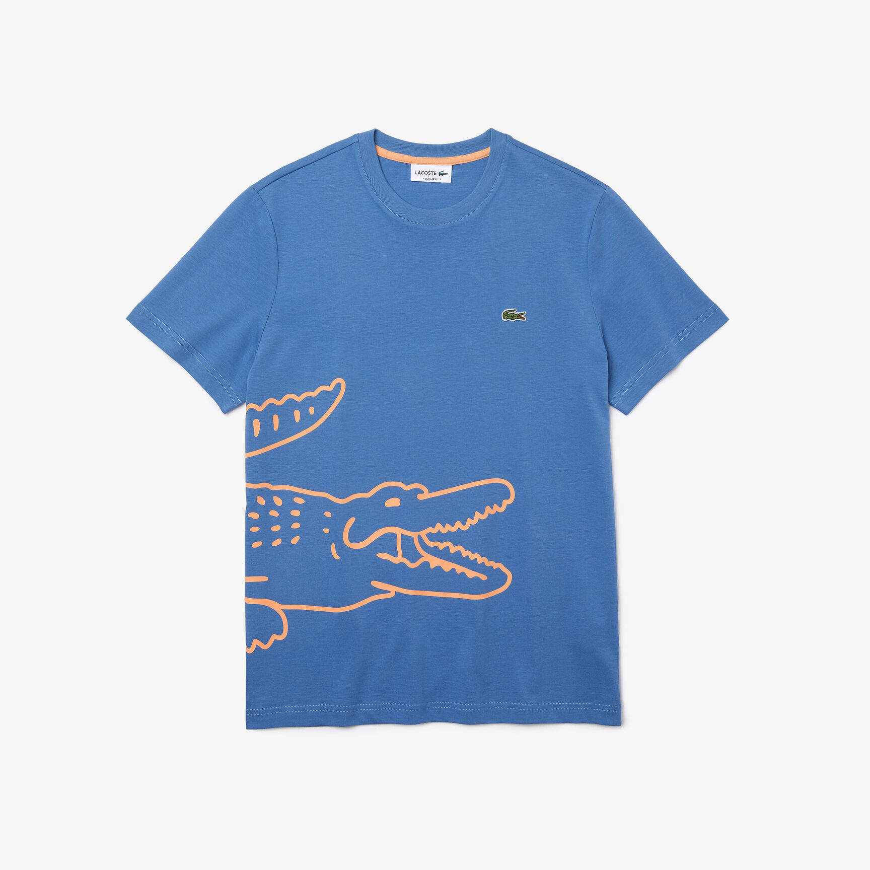 Men&rsquo;s Crew Neck Crocodile Print Organic Cotton T-shirt