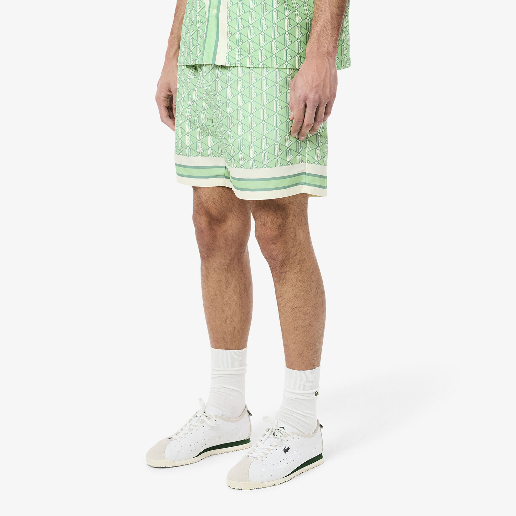 Lightweight Monogram Print Shorts Lightweight Monogram Print Shorts