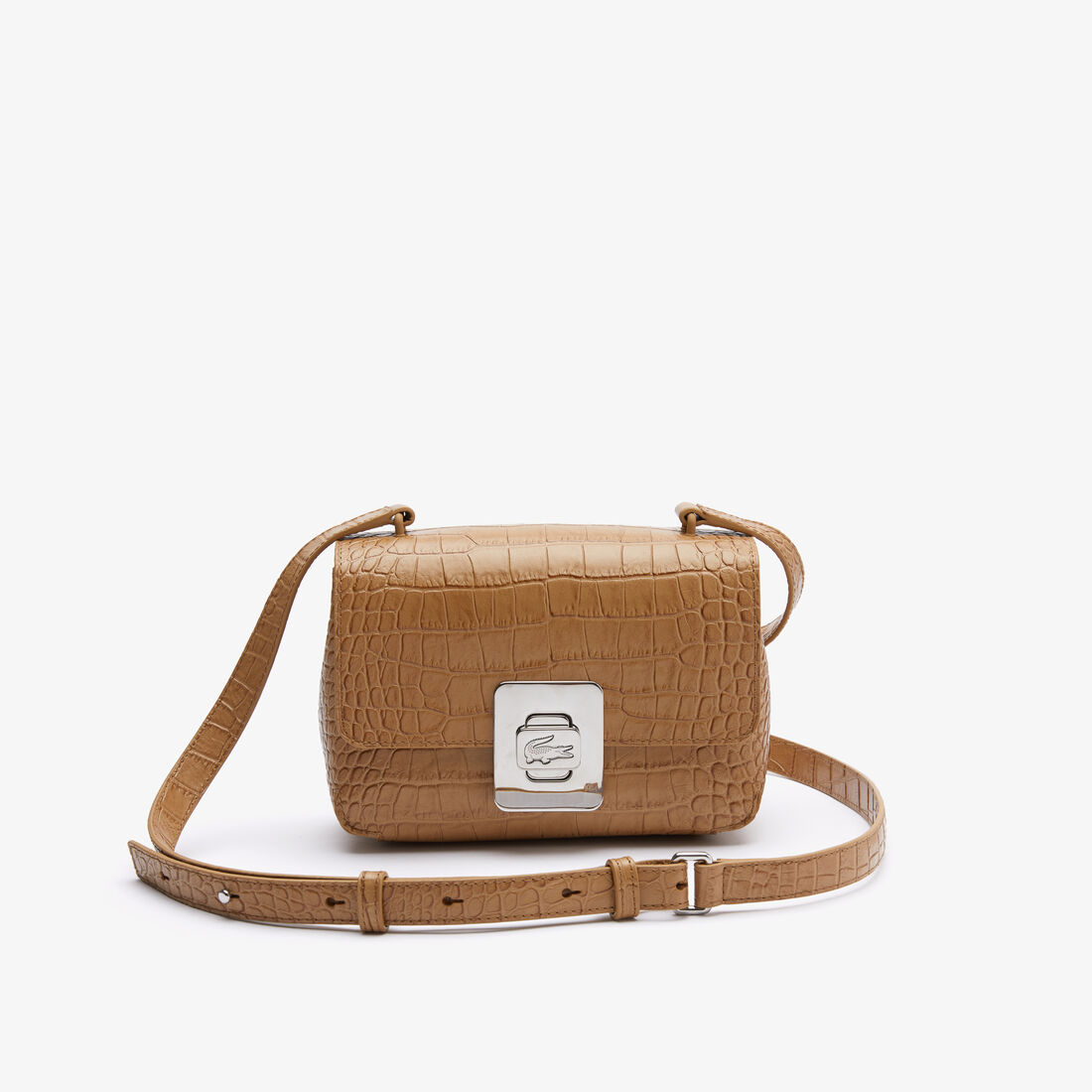 Women’s Amelia Metal Clasp Embossed Leather Handbag