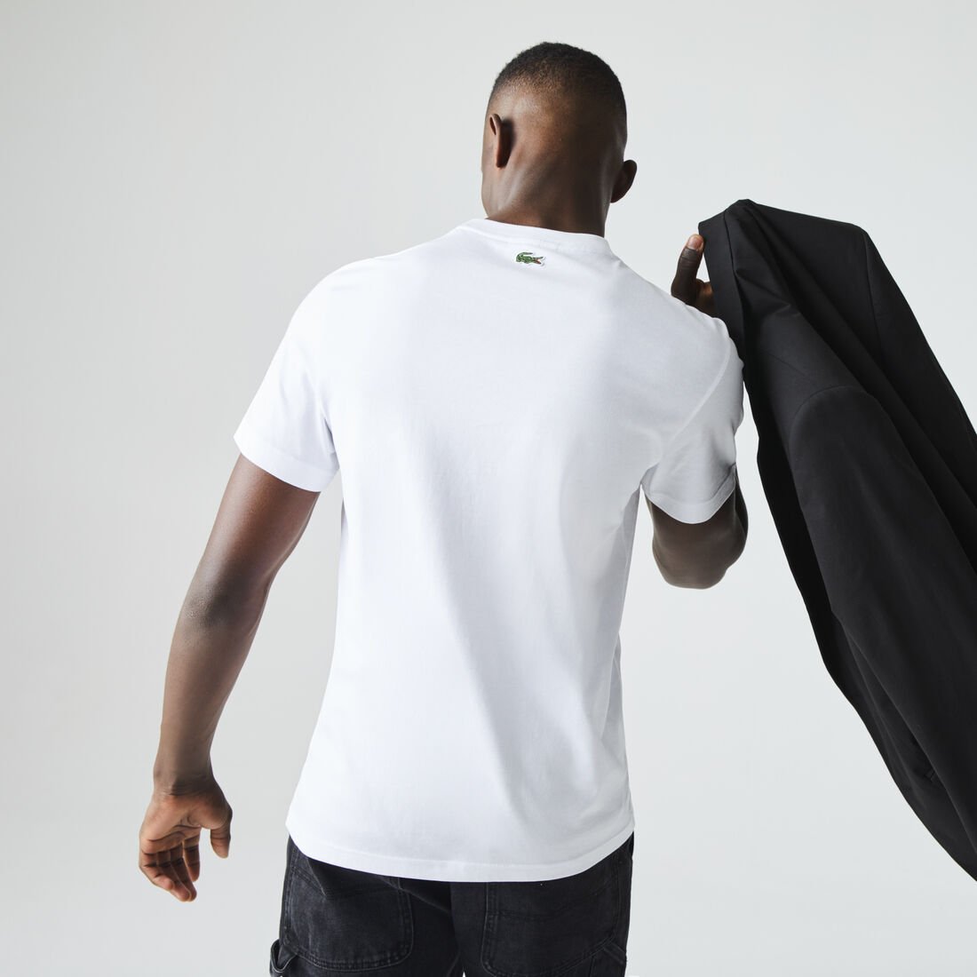 Men’s Crew Neck Lacoste 27 Print Cotton T-shirt Men’s Crew Neck Lacoste 27 Print Cotton T-shirt