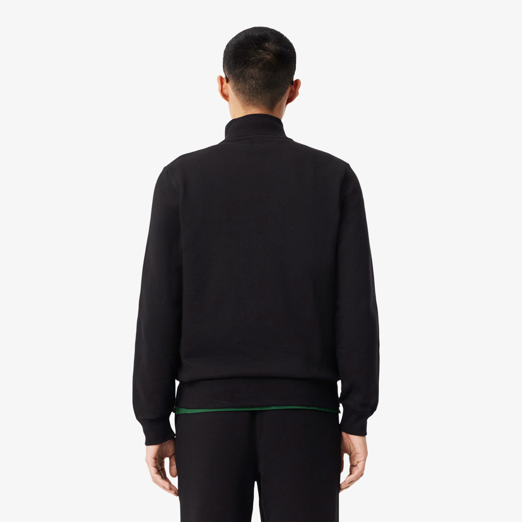 Zip-Up High Neck Fleece Sweatshirt lacoste zip up high neck fleece sweatshirt