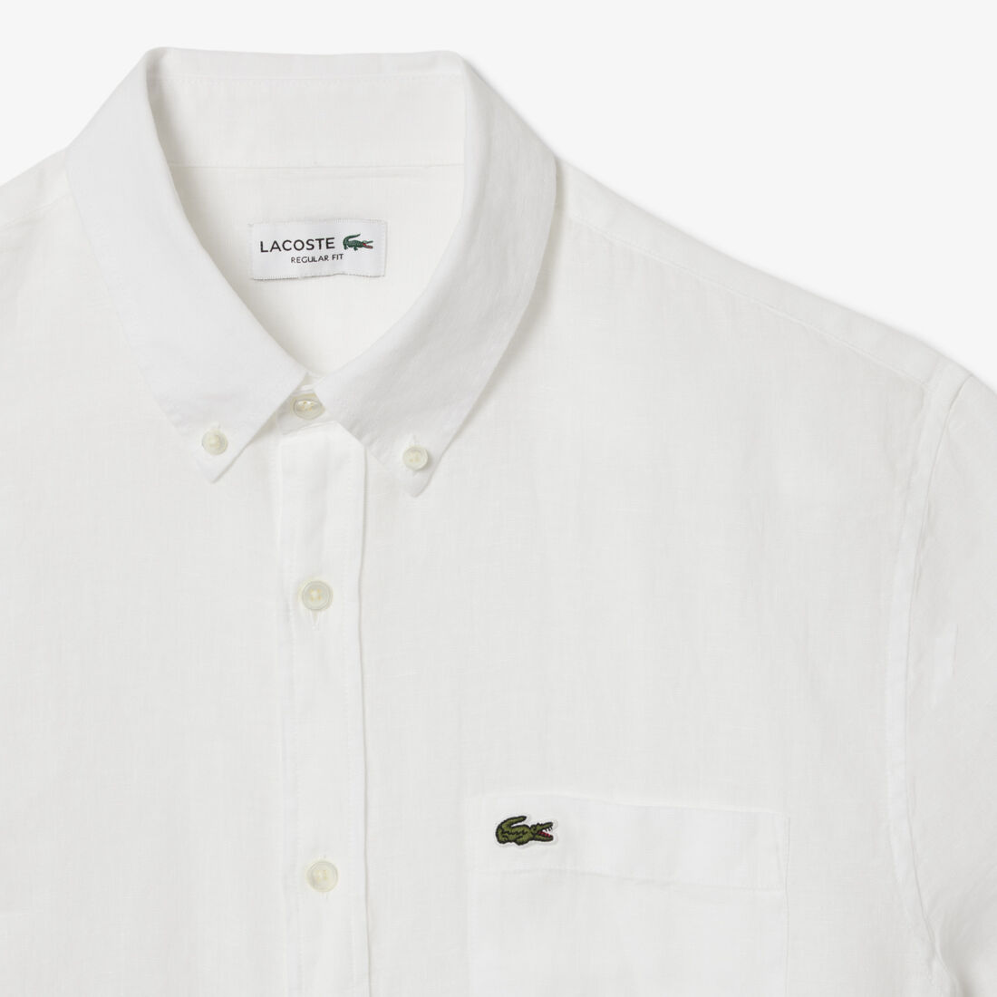 قميص كتان بأكمام قصيرة قميص كتان بأكمام قصيرة