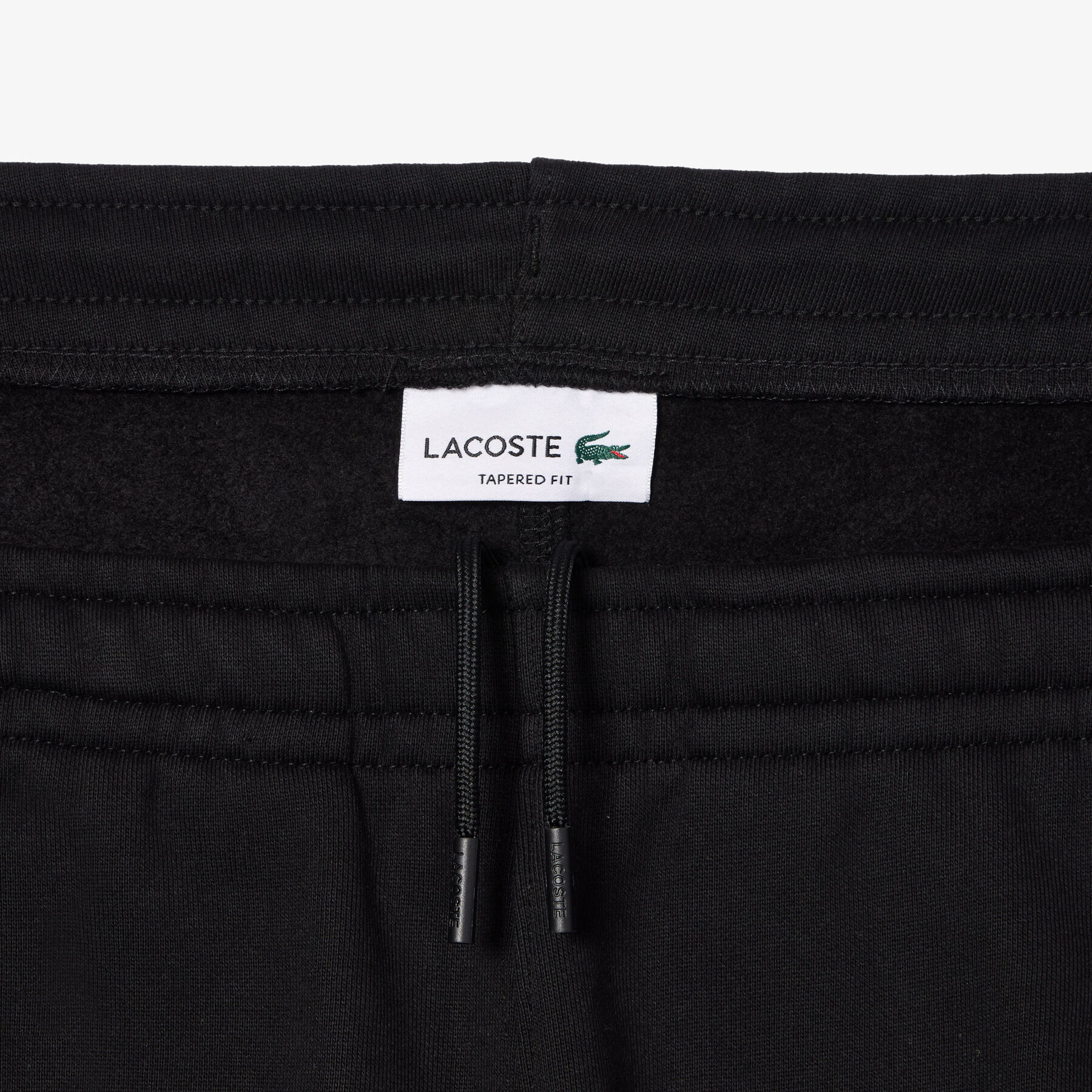 lacoste logo strip sweatpants