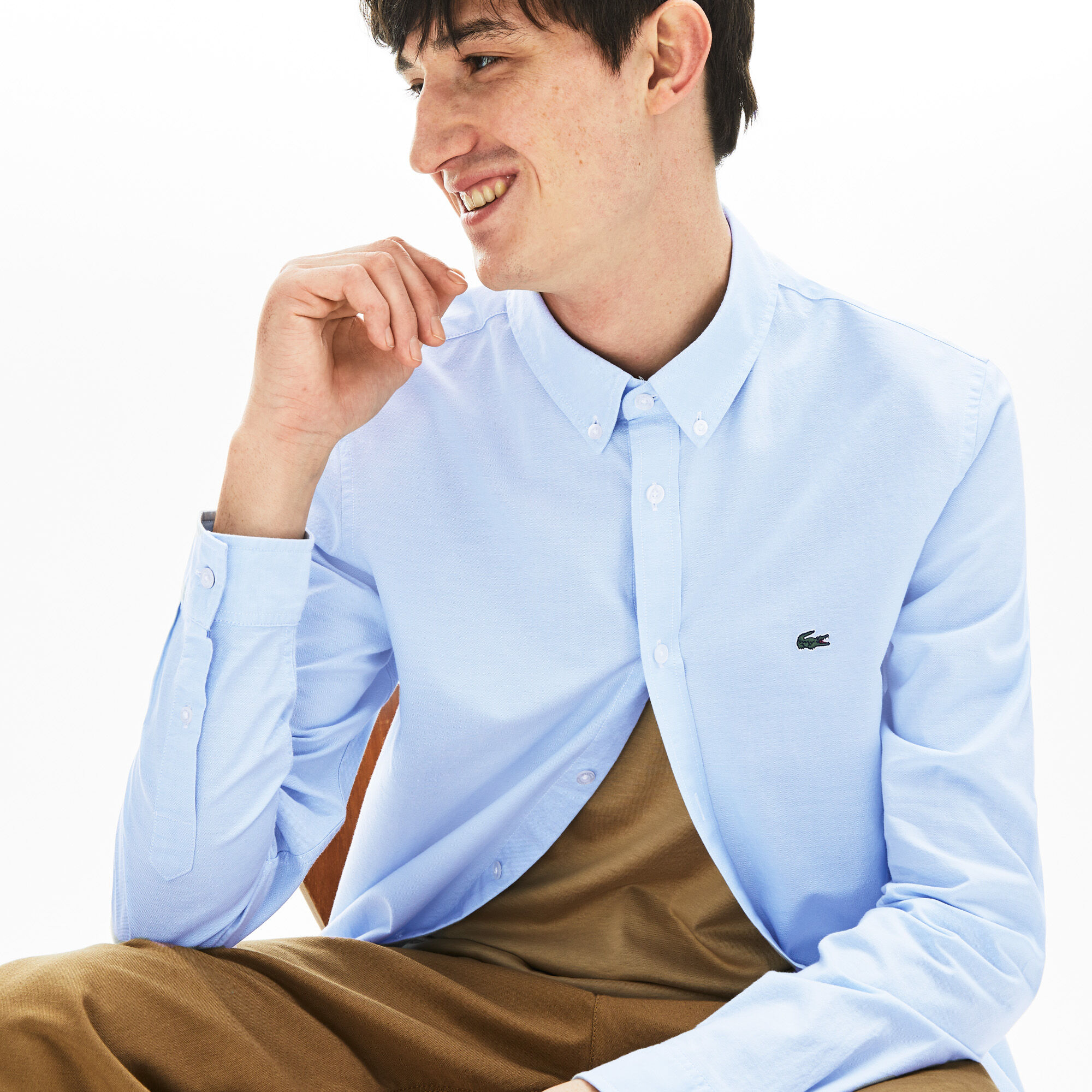 Men's Slim Fit Stretch Oxford Cotton Shirt Men's Slim Fit Stretch Oxford Cotton Shirt
