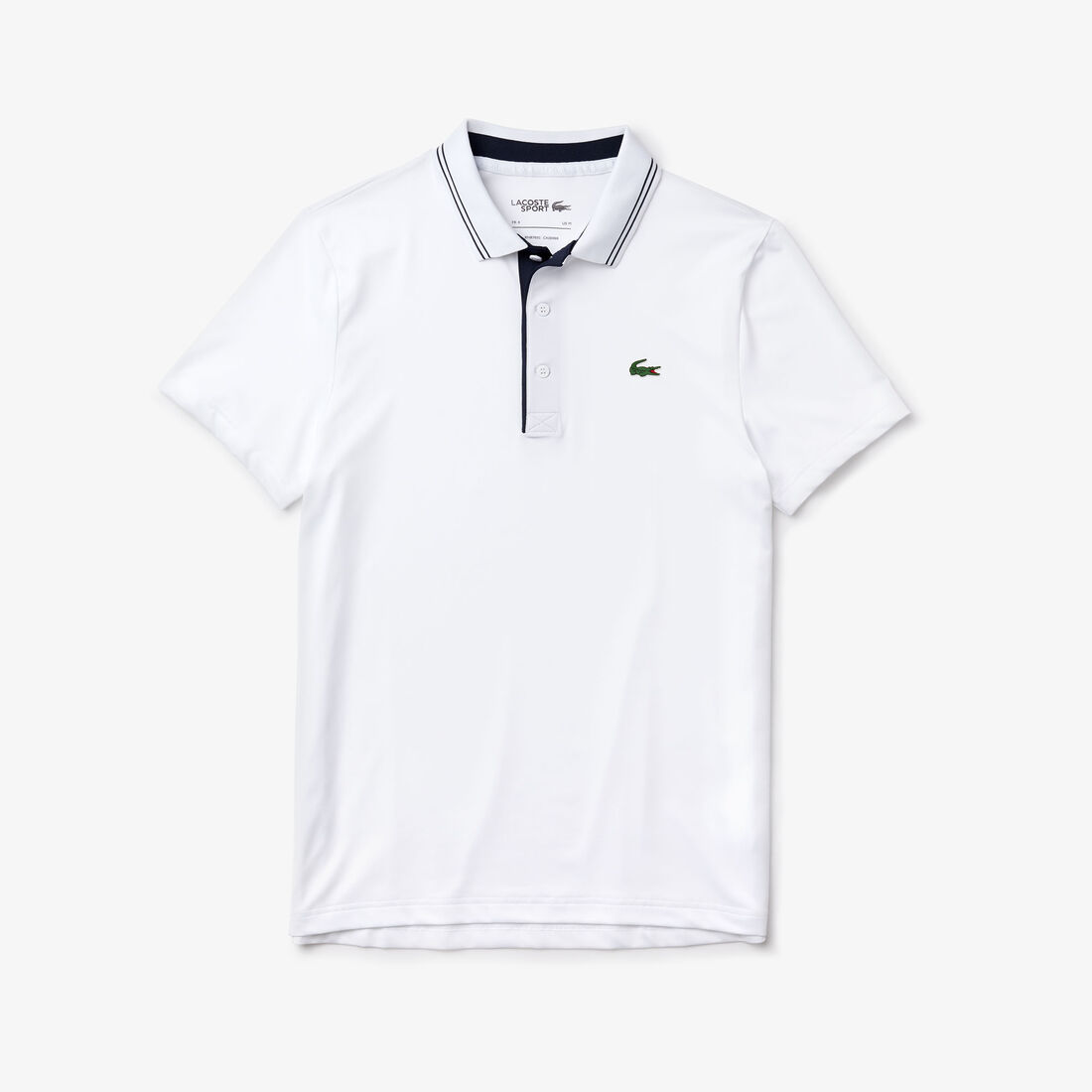 Men's Lacoste SPORT Signature Breathable Golf Polo Shirt Men's Lacoste SPORT Signature Breathable Golf Polo Shirt
