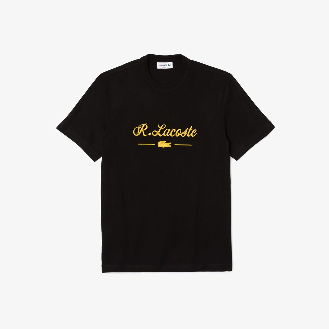 تيشيرت قطني مطرز برقبة دائرية للرجال تيشيرت قطني مطرز برقبة دائرية للرجال