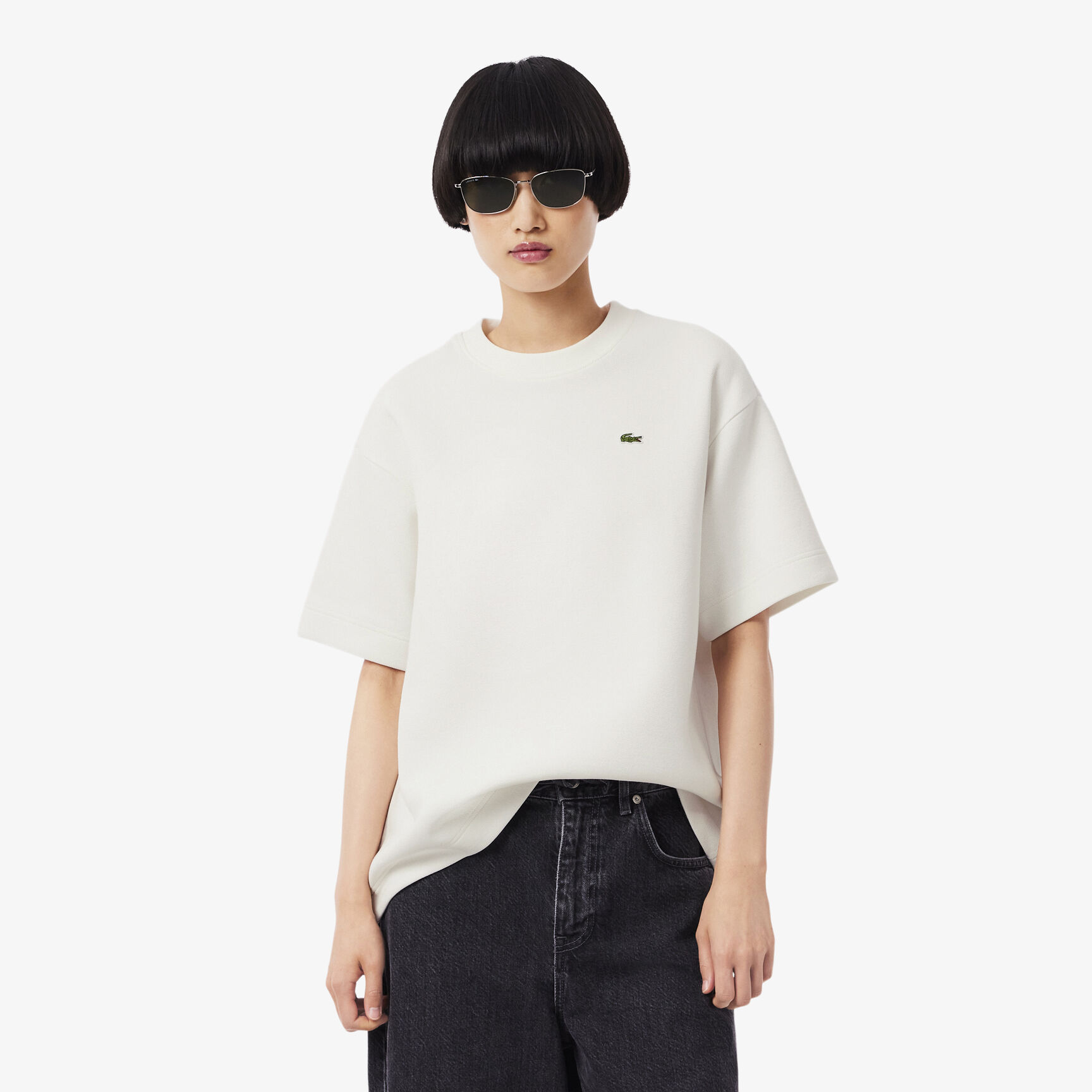 Oversized Double Face Pique T-shirt