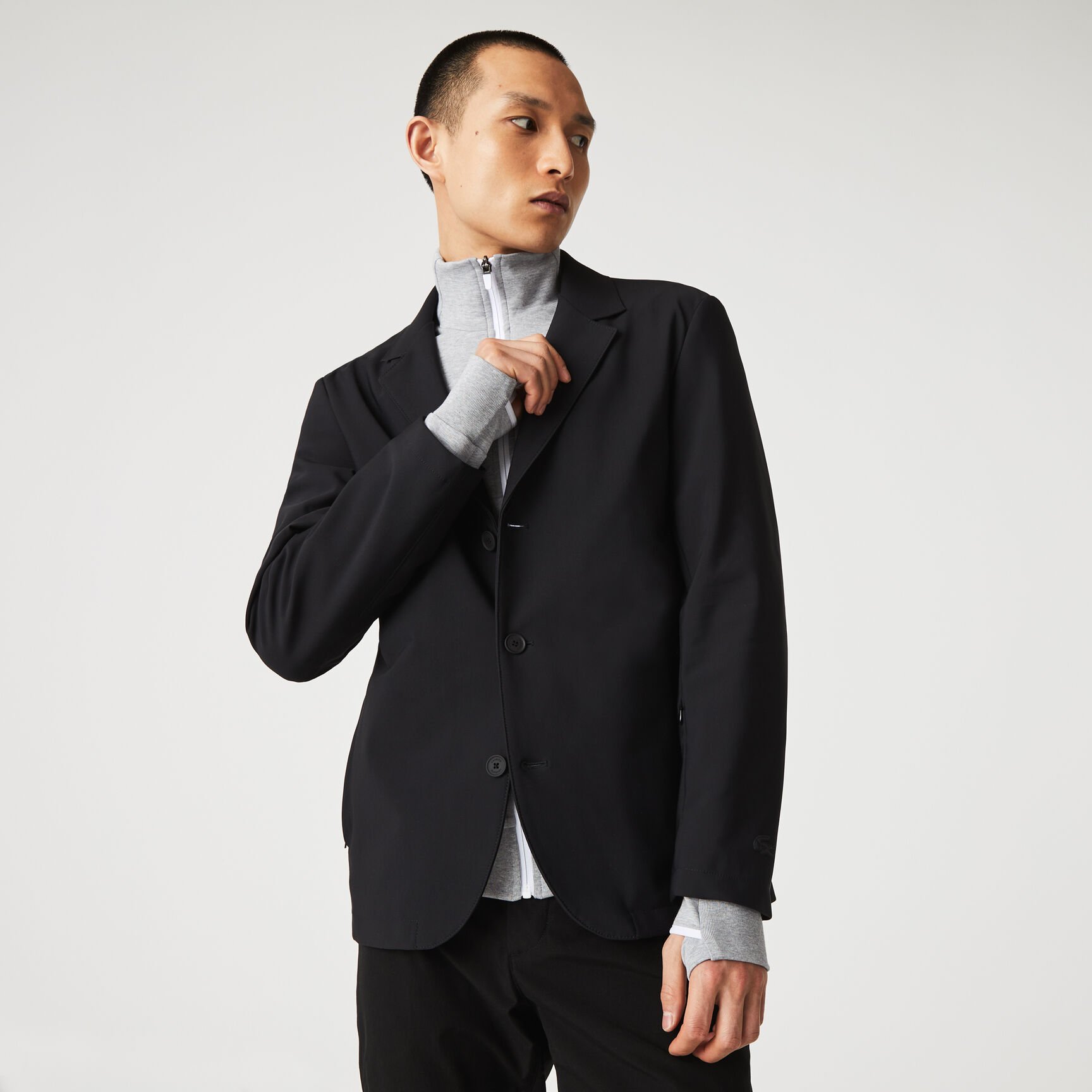 Men’s Zip Pockets Two-Ply Stretch Blazer Men’s Zip Pockets Two-Ply Stretch Blazer