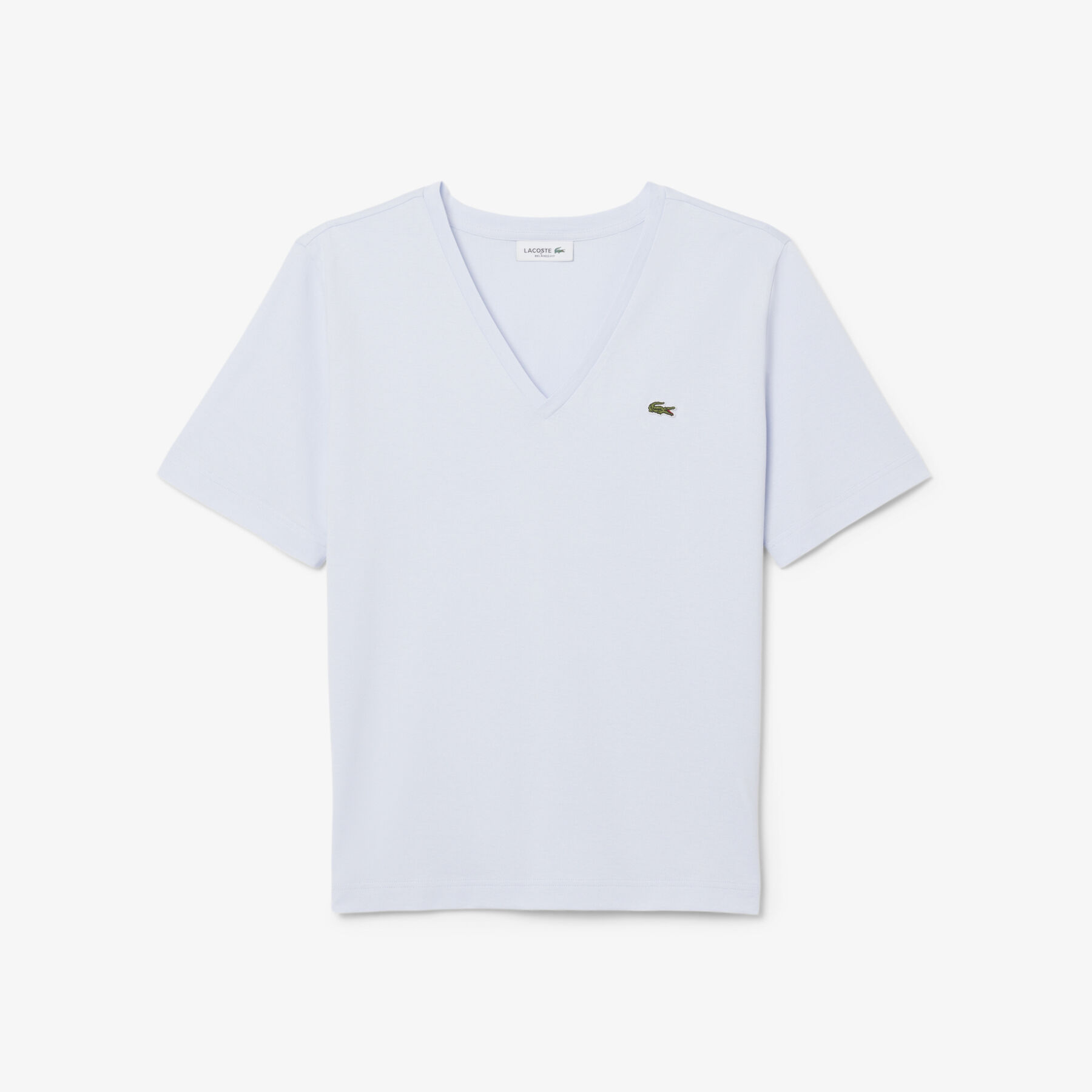 Relaxed Fit Soft Cotton V Neck T-shirt