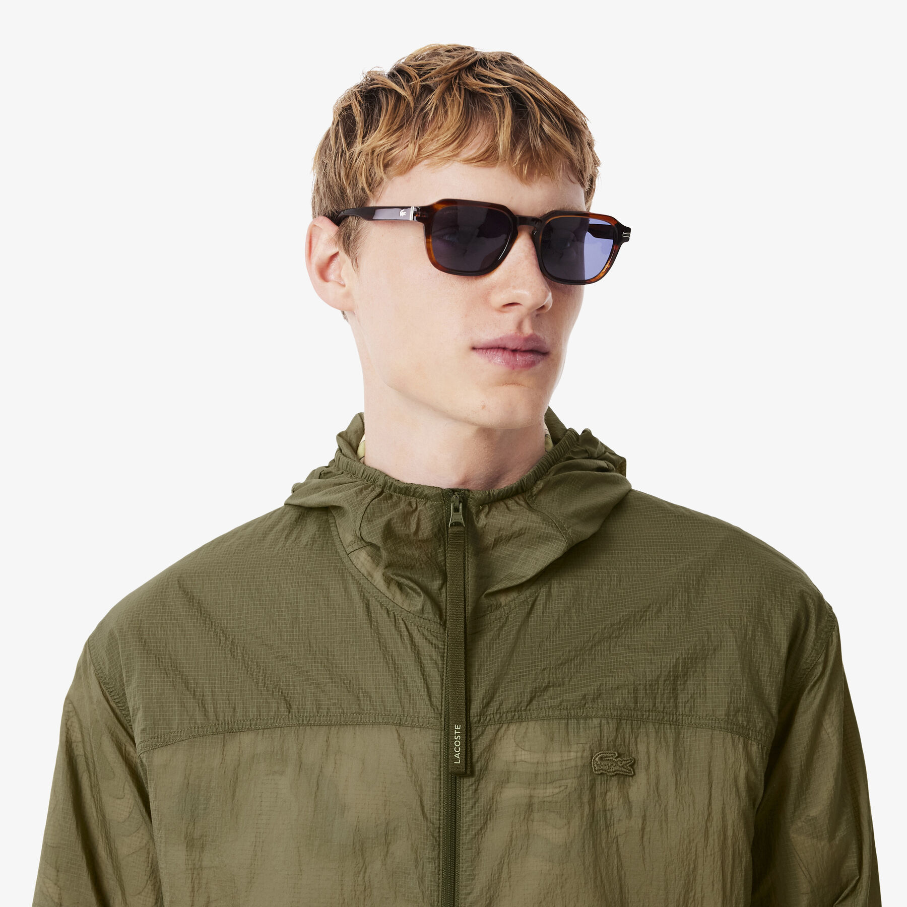 Water-Repellent Packable Nylon Jacket lacoste water repellent packable nylon jacket