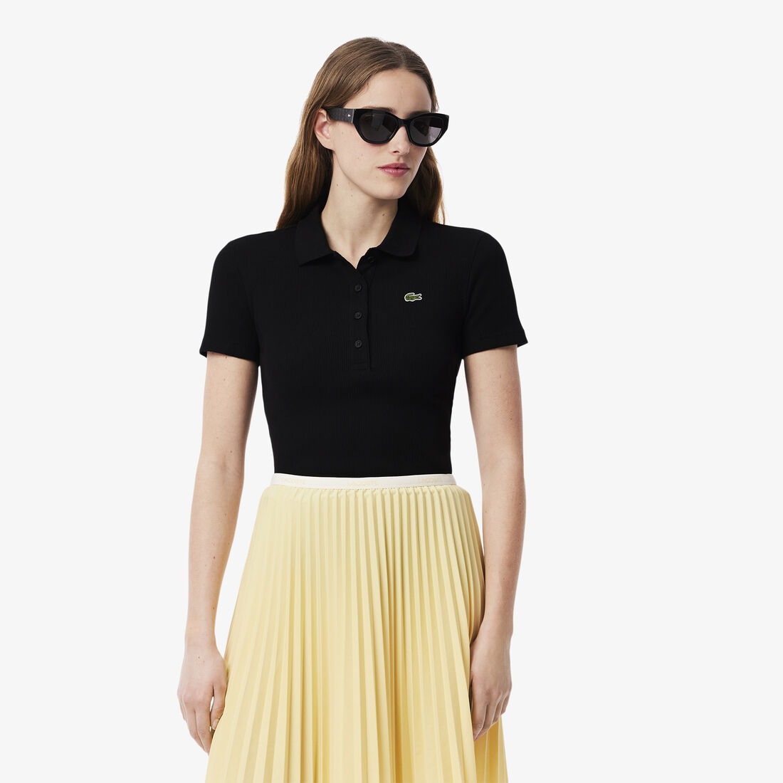Slim Fit L.12.D Ribbed Cotton Polo Shirt