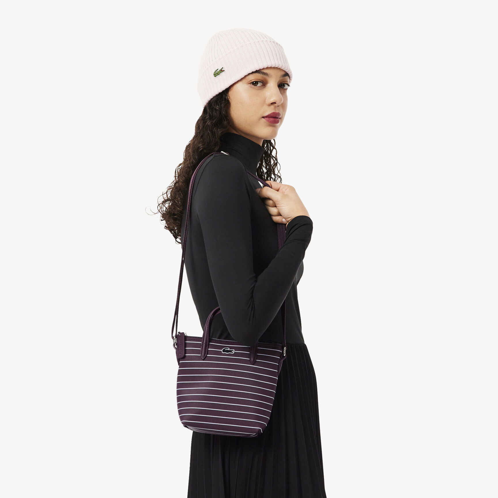 Mini Striped L.12.12 Concept Tote Mini Striped L.12.12 Concept Tote