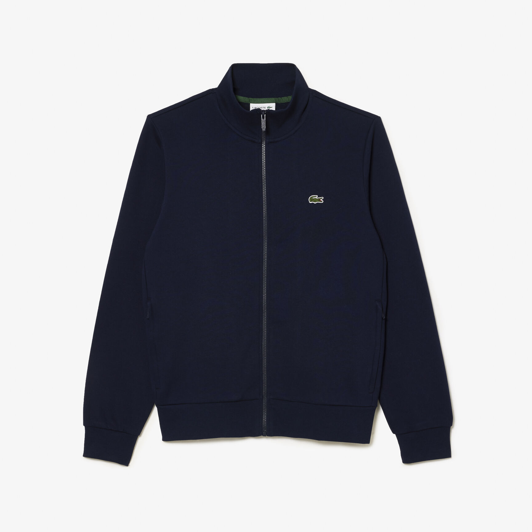 Zip-Up High Neck Fleece Sweatshirt