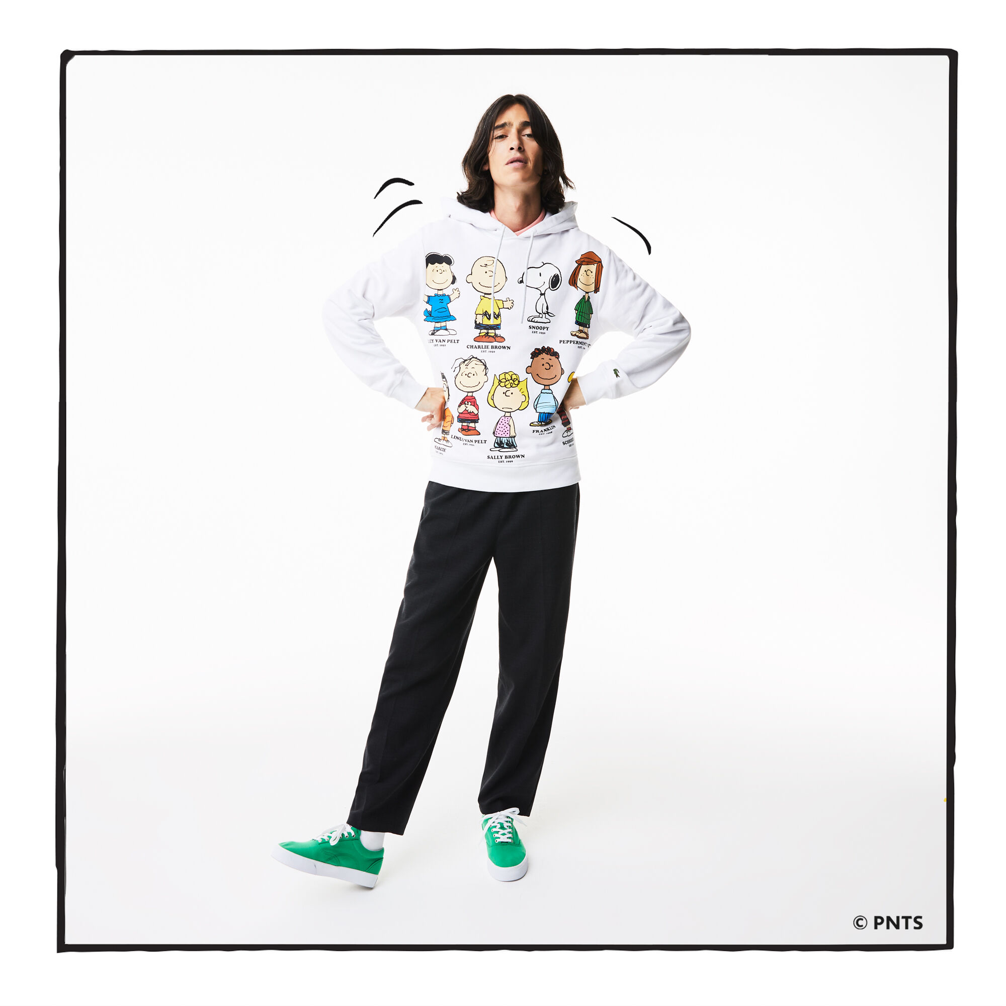 Unisex Lacoste x Peanuts Hooded Organic Cotton Sweatshirt | Lacoste EG