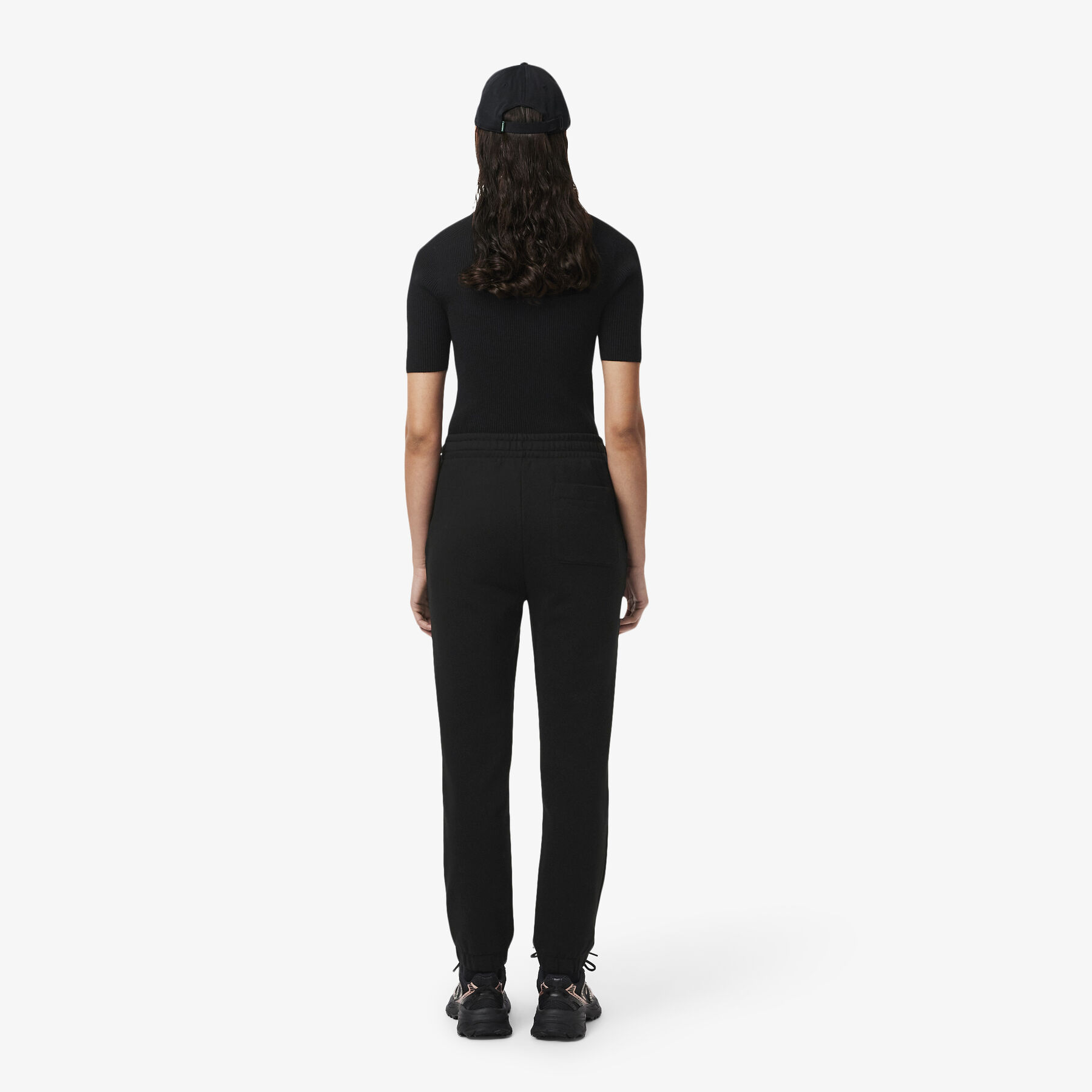 lacoste straight fit logo sweatpants