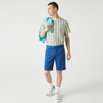 Men's Slim Fit Stretch Cotton Bermuda Shorts