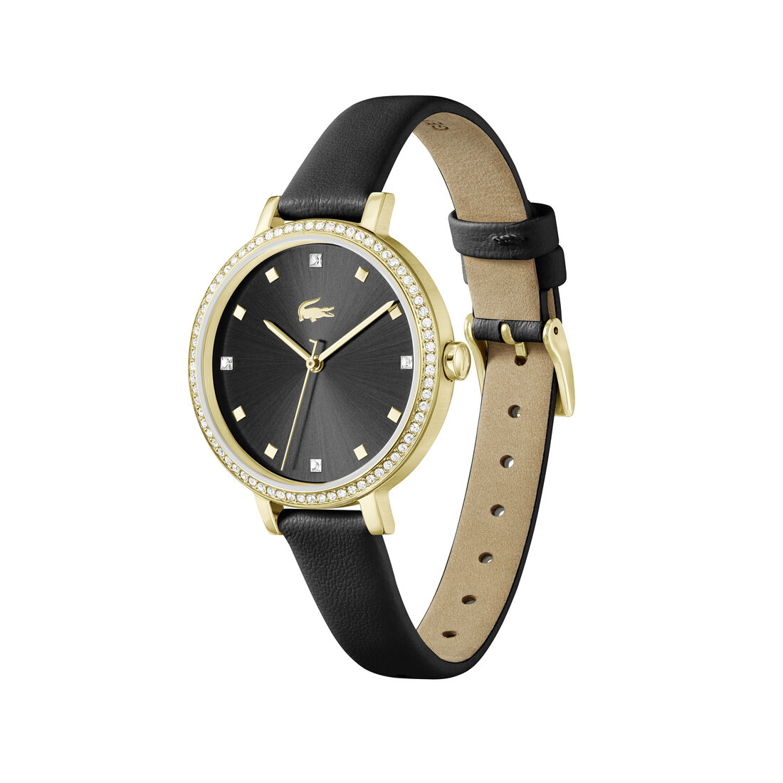 Black Leather Strap Women's Watch Black Leather Strap Women's Watch