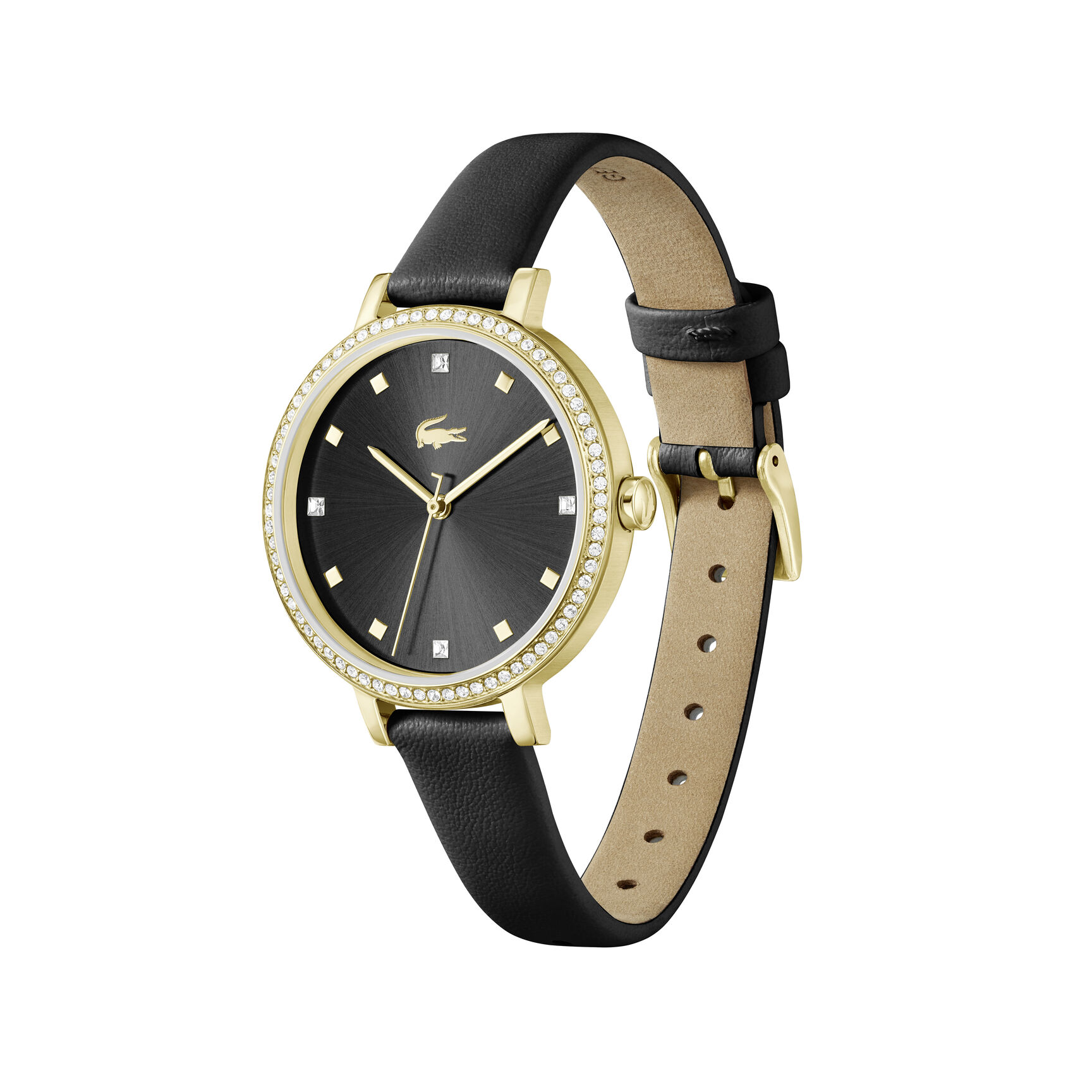 Black Leather Strap Women's Watch Black Leather Strap Women's Watch