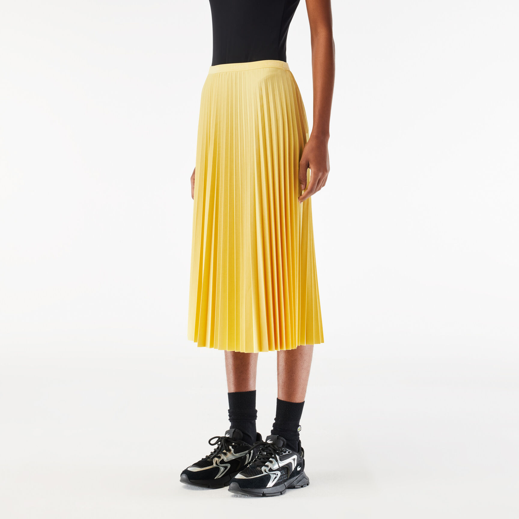 تنورة نسائية بطيات بخصر مطاطي تنورة نسائية بطيات بخصر مطاطي