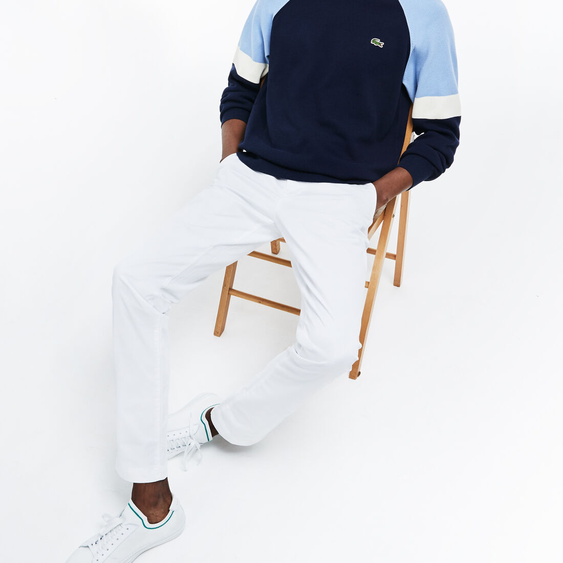 بنطال التشينو من الجبردين المرن بقصة ضيقة للرجال بنطال التشينو من الجبردين المرن بقصة ضيقة للرجال