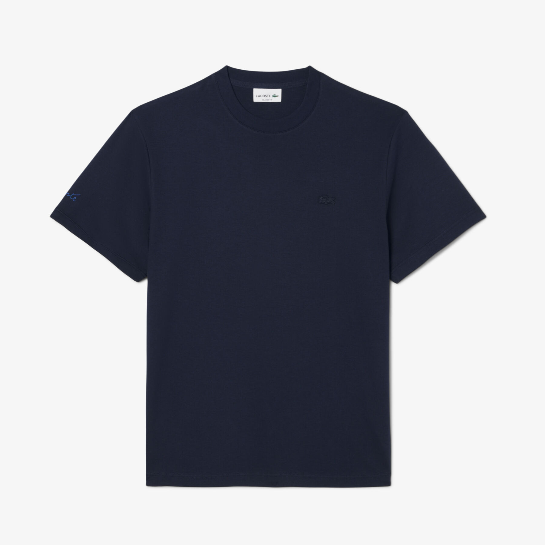 lacoste embroidered signature t shirt
