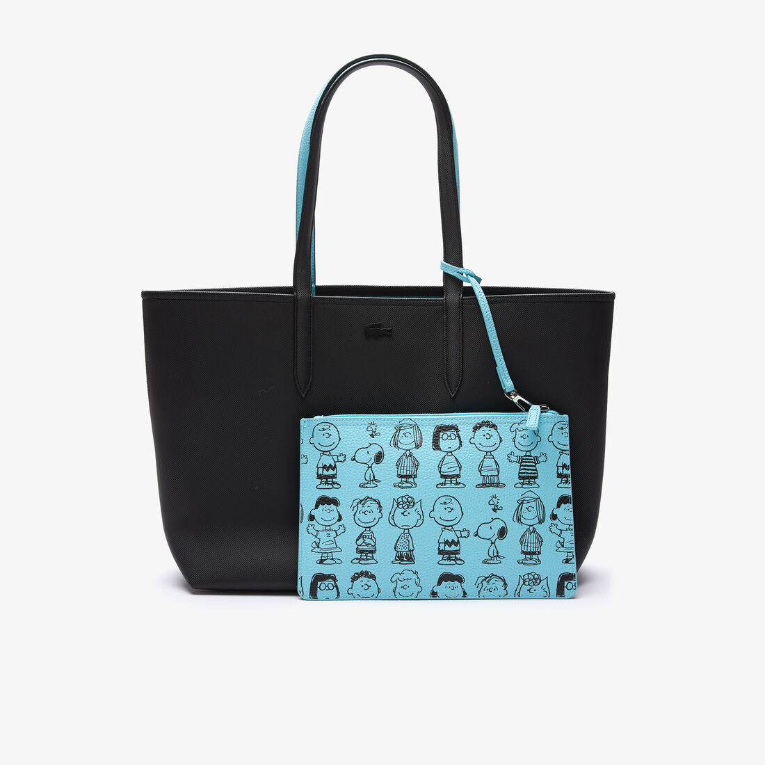 حقيبة تسوق كبيرة للنساء من Lacoste x Peanuts بسحاب حقيبة تسوق كبيرة للنساء من Lacoste x Peanuts بسحاب