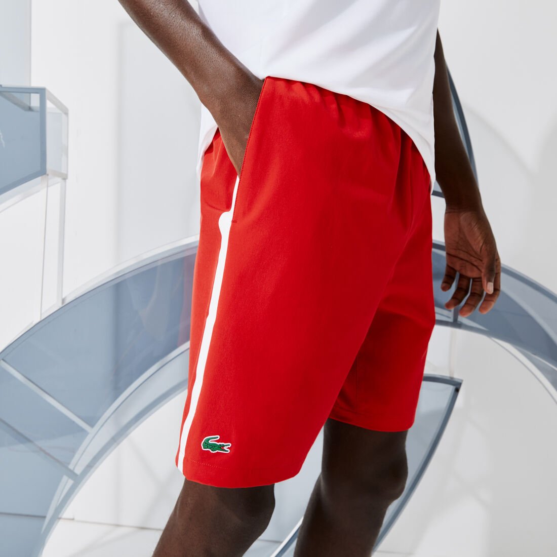 Men’s Lacoste SPORT x Novak Djokovic Breathable Stretch Shorts Men’s Lacoste SPORT x Novak Djokovic Breathable Stretch Shorts