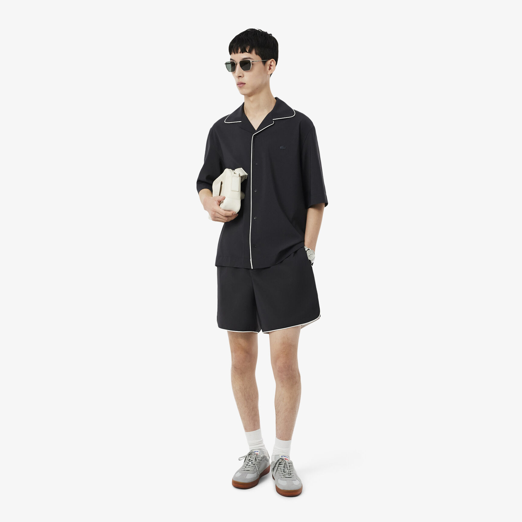 Relaxed Fit Short Sleeved Wool Shirt