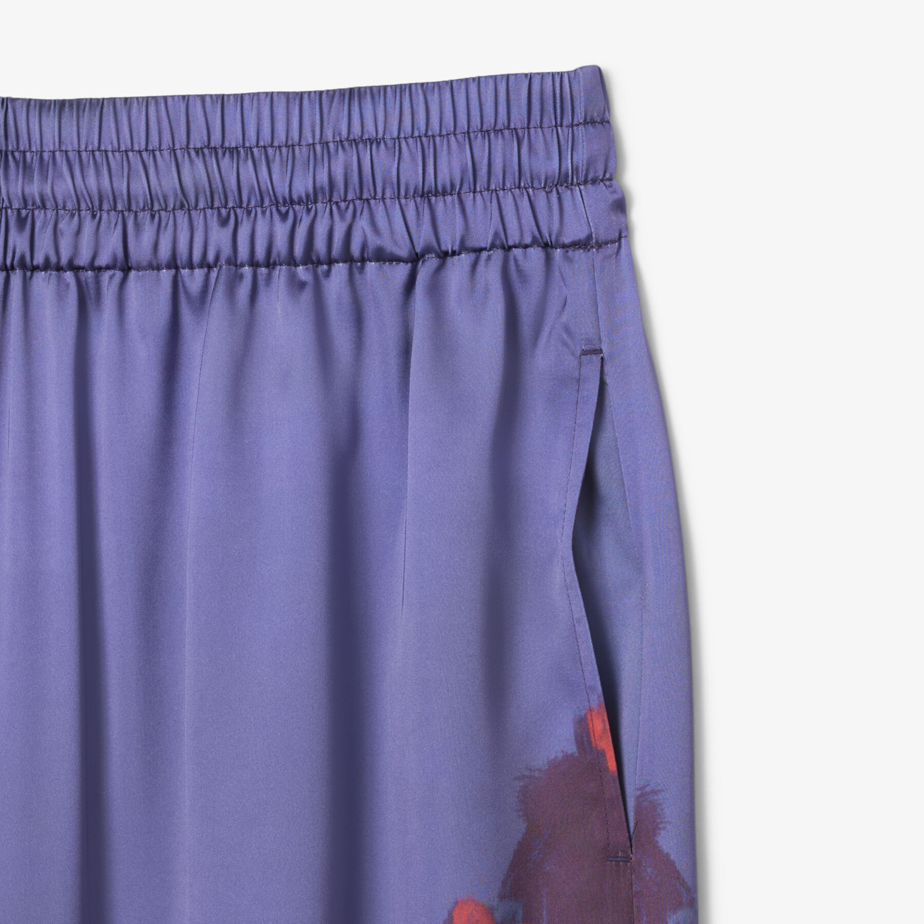 lacoste oversized landscape print pants