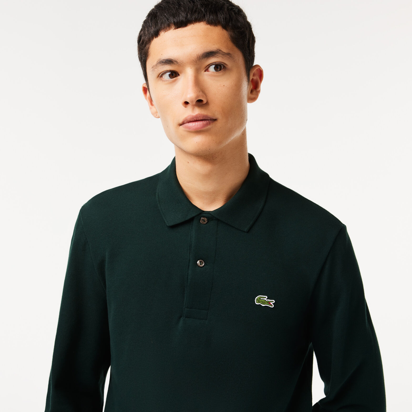 Classic Fit Long Sleeved L.12.12 Polo Shirt