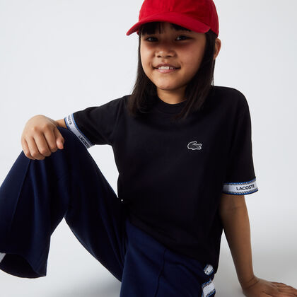 Girls' Lacoste Branded Short T-shirt