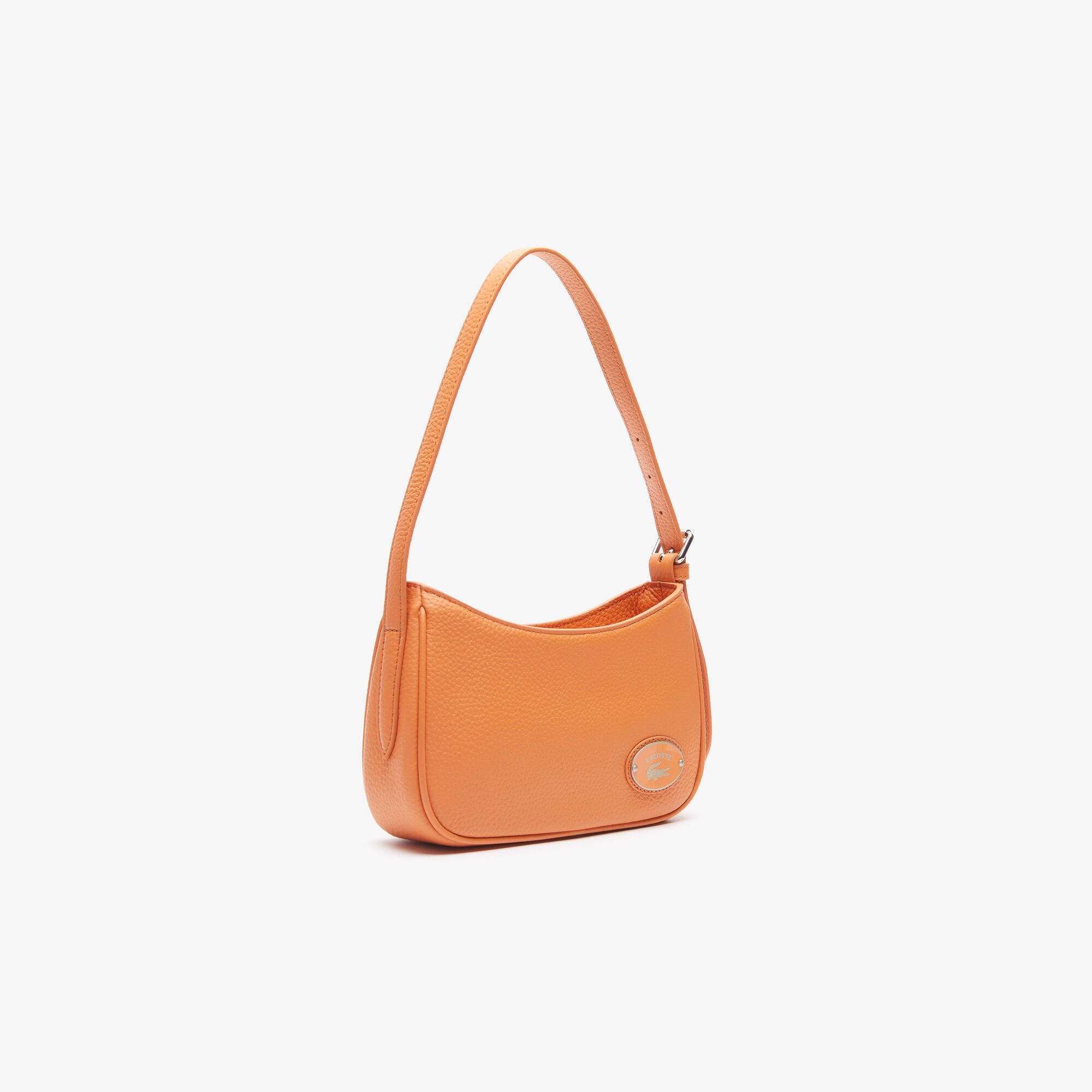 Buy Women s Lacoste Metal Plate Grained Leather Shoulder Bag Lacoste EG