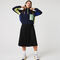 Elastic Waist Fluid Pleated Skirt lacoste elastic waist fluid pleated skirt