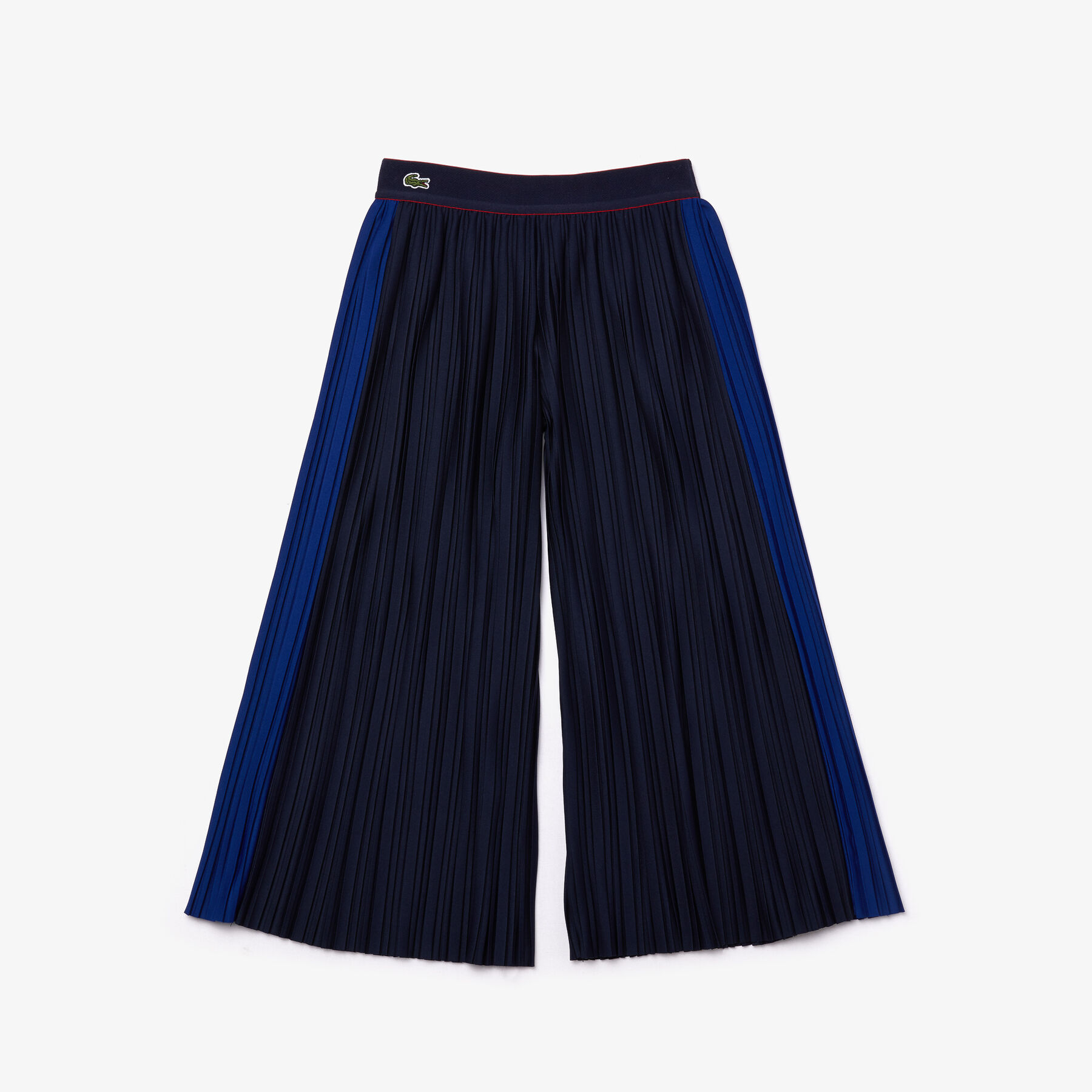 lacoste girls  flared pleated knit pants